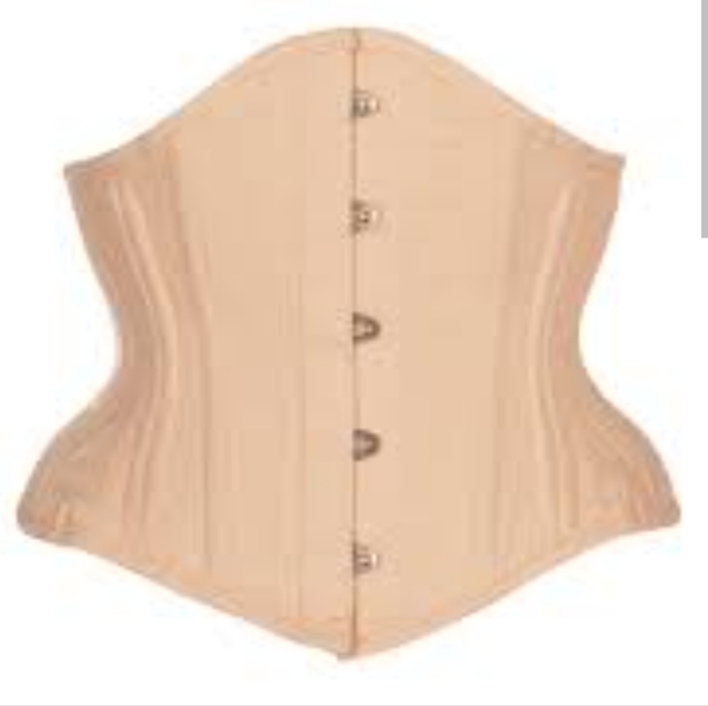 Beige Cotton Waist Training Waspie (Corset)